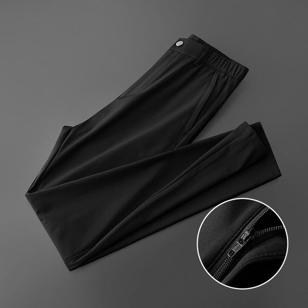 men's pants spring autumn straight men stretch loose quick-drying pant casual long trousers male plus size clothing, Black
men's pants spring autumn straight men stretch loose quick-drying pant casual long trousers male plus size clothing, Black