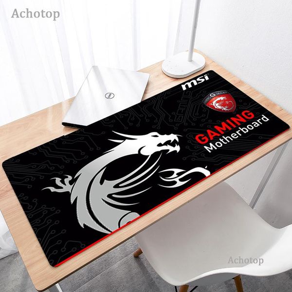 mouse pads & wrist rests 80*30cm msi gaming pad large dragon computer mousepad gamer desk mat for keyboard xxl office accessories