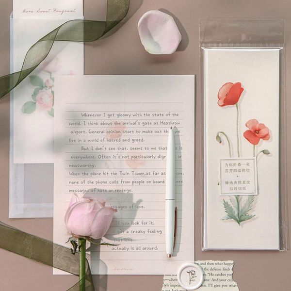 gift wrap flower pattern letter pad envelopes set 3pcs envelope + 3 sheets paper message greeting card stationary
gift wrap flower pattern letter pad envelopes set 3pcs envelope + 3 sheets paper message greeting card stationary