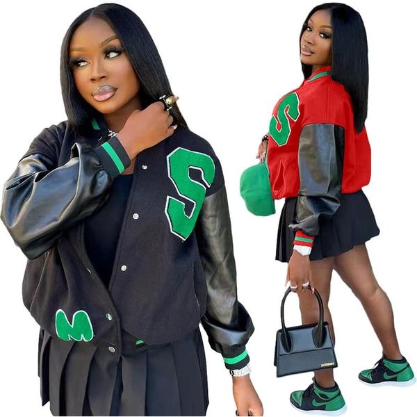 women's jackets zkyzwx letter print hip hop baseball coat long sleeve button fall clothes women streetwear harajuku outfits leather jac, Black;brown
women's jackets zkyzwx letter print hip hop baseball coat long sleeve button fall clothes women streetwear harajuku outfits leather jac, Black;brown