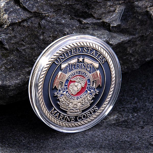 2pcs non magnetic us marine corps war pirate devil navy dog military craft bronze plated challenge coin dog 40*3 for souvenir american badge
2pcs non magnetic us marine corps war pirate devil navy dog military craft bronze plated challenge coin dog 40*3 for souvenir american badge