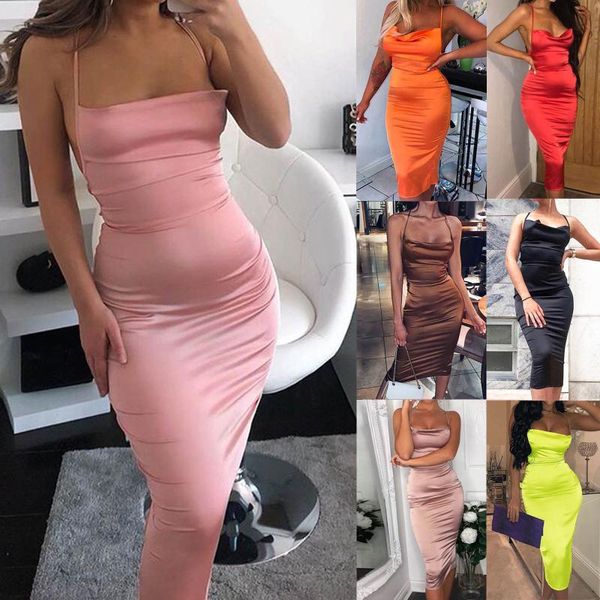 casual dresses women fashion sleeveless cami midi dress solid color square collar backless slim ladies 2021, Black;gray
casual dresses women fashion sleeveless cami midi dress solid color square collar backless slim ladies 2021, Black;gray