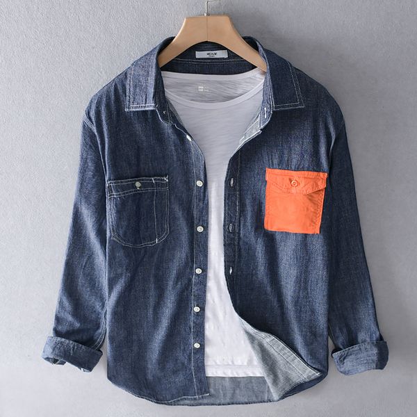 2021 new design long sleeve brand shirt cotton denim blue for men casual fashion shirts male spring clothes mens overhemd 60cb, White
2021 new design long sleeve brand shirt cotton denim blue for men casual fashion shirts male spring clothes mens overhemd 60cb, White