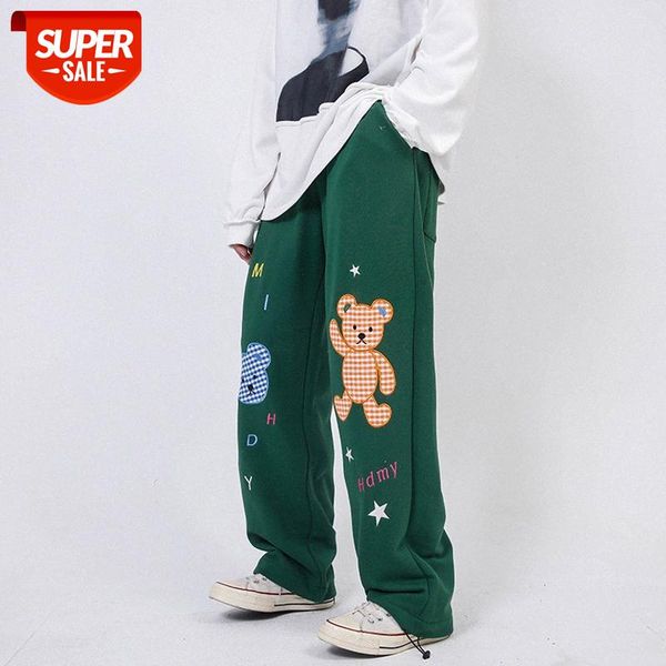 harajuku style bear print wide-leg casual pants men's street lazy drawstring trousers #bd2q, Black
harajuku style bear print wide-leg casual pants men's street lazy drawstring trousers #bd2q, Black