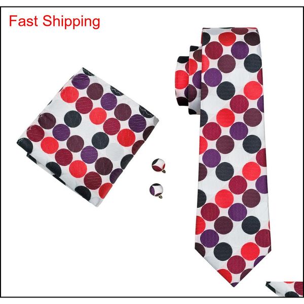 classic silk men ties dot tie sets colorful mens neckties tie hanky cufflinks set jacquard woven meeting business qylaeu mj_fashion, Black;blue 
classic silk men ties dot tie sets colorful mens neckties tie hanky cufflinks set jacquard woven meeting business qylaeu mj_fashion, Black;blue