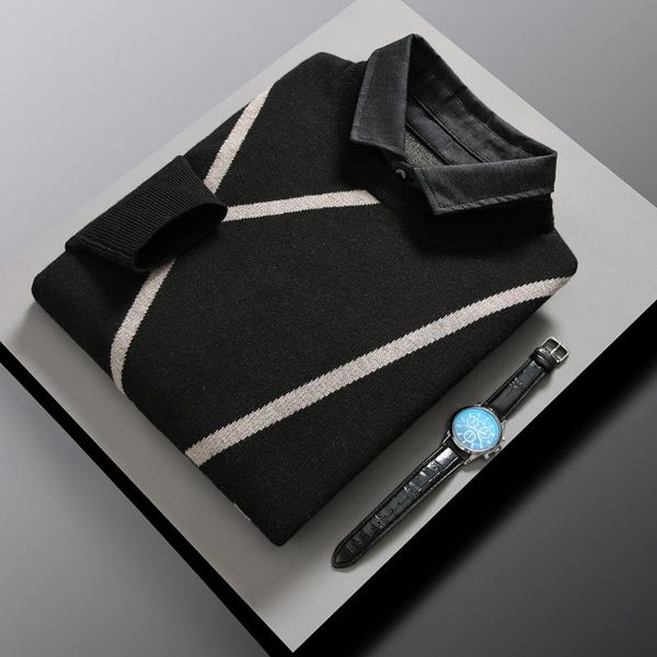 men's sweaters 2021 high end fashion brand knit mens designer wool pullover sweater geometric autum winter casual jumper clothes, White;black
men's sweaters 2021 high end fashion brand knit mens designer wool pullover sweater geometric autum winter casual jumper clothes, White;black