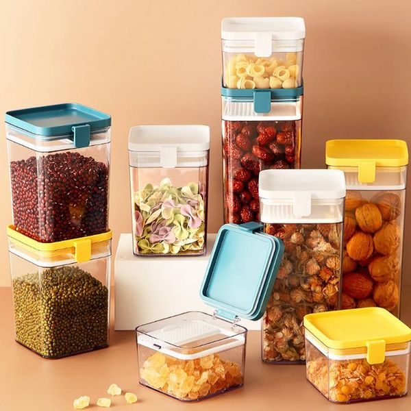 storage bottles & jars clear plastic sealed food tank moisture-proof fresh-keeping box snack cereal jar container
storage bottles & jars clear plastic sealed food tank moisture-proof fresh-keeping box snack cereal jar container