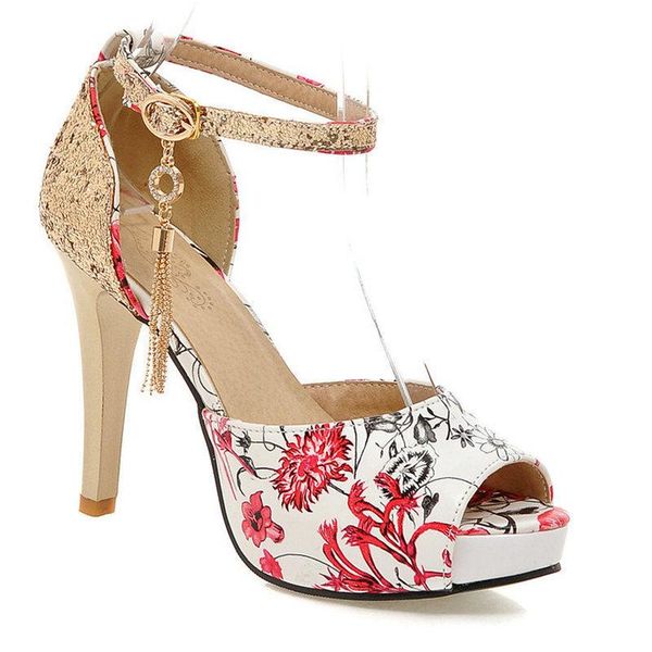sandals women's shoes printed one line summer fairy style thin heel super high, Black
sandals women's shoes printed one line summer fairy style thin heel super high, Black