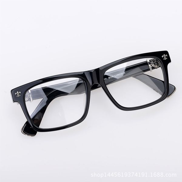 luxury designer glasses crow fashion myopia spectacle frame wo box men's silver plate with flat lens cdv9 seqy, White;black
luxury designer glasses crow fashion myopia spectacle frame wo box men's silver plate with flat lens cdv9 seqy, White;black