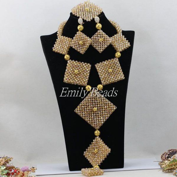 earrings & necklace costume african jewelry set champagne gold nigerian wedding bridal sets 2021 wholesale amj972, Silver
earrings & necklace costume african jewelry set champagne gold nigerian wedding bridal sets 2021 wholesale amj972, Silver