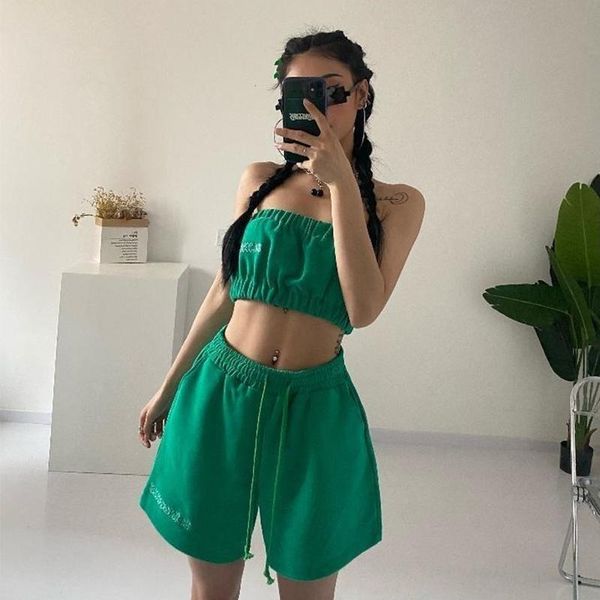 women's tracksuits women 2 piece tracksuit shorts suits green streetwear short sleeve shirt loose drawstring mini two set, Gray
women's tracksuits women 2 piece tracksuit shorts suits green streetwear short sleeve shirt loose drawstring mini two set, Gray