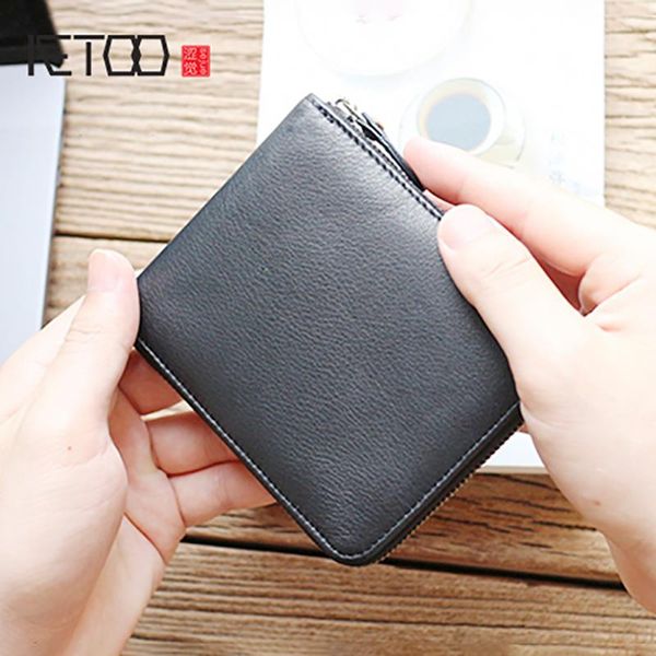 wallets aetoo calfskin zipper short wallet men's leather horizontal simple casual coin female student card pack, Red;black
wallets aetoo calfskin zipper short wallet men's leather horizontal simple casual coin female student card pack, Red;black