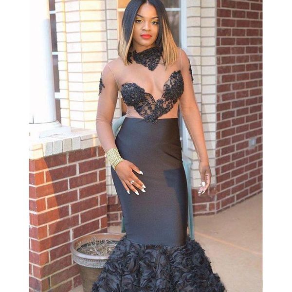 party dresses high neck mermaid black prom 2021 see through appliques beaded gowns dress custom made, White;black
party dresses high neck mermaid black prom 2021 see through appliques beaded gowns dress custom made, White;black