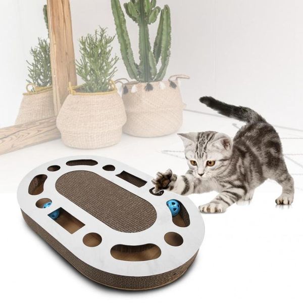 cat toys durable exercise pet kitten oval tunnel corrugated paper scratching board pad scratcher toy with catnip
cat toys durable exercise pet kitten oval tunnel corrugated paper scratching board pad scratcher toy with catnip