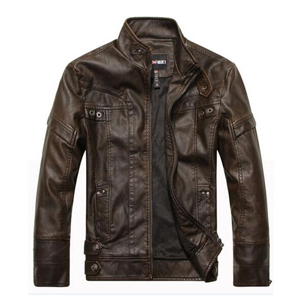 men's jackets brand motorcycle leather men autumn and winter clothing male business casual coats nice, Black;brown
men's jackets brand motorcycle leather men autumn and winter clothing male business casual coats nice, Black;brown