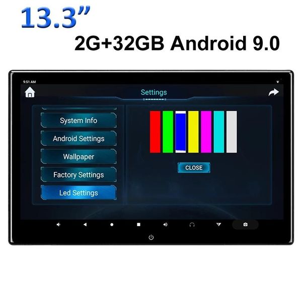 car video 13.3" ips screen headrest monitor 4k 1080p player 2g+32gb android 9.0 wifi game remote control hdmi ir av fm usb
car video 13.3" ips screen headrest monitor 4k 1080p player 2g+32gb android 9.0 wifi game remote control hdmi ir av fm usb