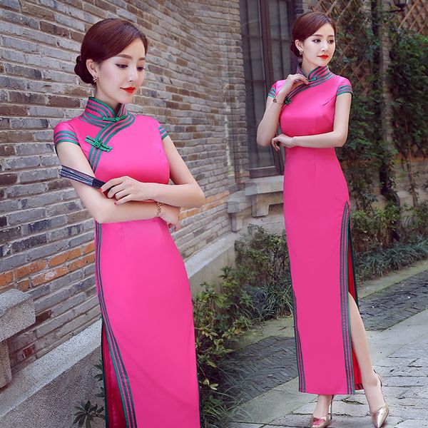 cheongsam costume party east chinese style woman elegant qipao dance wedding long part retro vestido xs-3xl r48r, Blue;red
cheongsam costume party east chinese style woman elegant qipao dance wedding long part retro vestido xs-3xl r48r, Blue;red