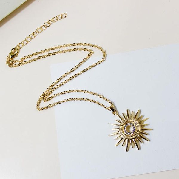 1pcs women necklaces simple golden sun flower crystal pendant necklace fashion party charm clavicle chain jewelry gifts, Silver
1pcs women necklaces simple golden sun flower crystal pendant necklace fashion party charm clavicle chain jewelry gifts, Silver