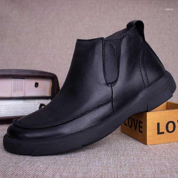 boots vintage genuine leather men's british style male casual shoes handmade slip on men fashion short boot m800911, Black
boots vintage genuine leather men's british style male casual shoes handmade slip on men fashion short boot m800911, Black