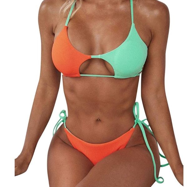 one-piece suits triangle stitching strappy swimsuit fashion bikini women split beachwear summer spa beach surf sport splicing color
one-piece suits triangle stitching strappy swimsuit fashion bikini women split beachwear summer spa beach surf sport splicing color