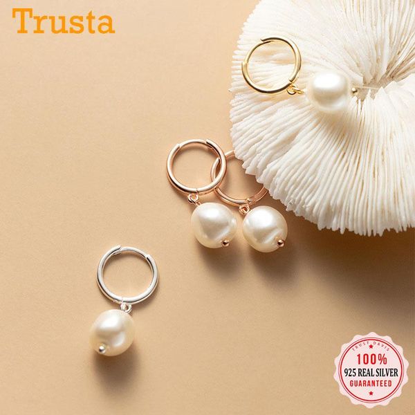 hoop & huggie trustdavis real 925 sterling silver sweet baroque pearl leaves earring for women wedding party fine jewelry gift db1343, Golden;silver
hoop & huggie trustdavis real 925 sterling silver sweet baroque pearl leaves earring for women wedding party fine jewelry gift db1343, Golden;silver