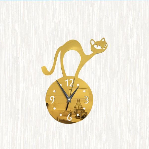1pc wall clock decor cartoon enchanting kitten wall clock mirror surface decorative lovely cat sticker del
1pc wall clock decor cartoon enchanting kitten wall clock mirror surface decorative lovely cat sticker del