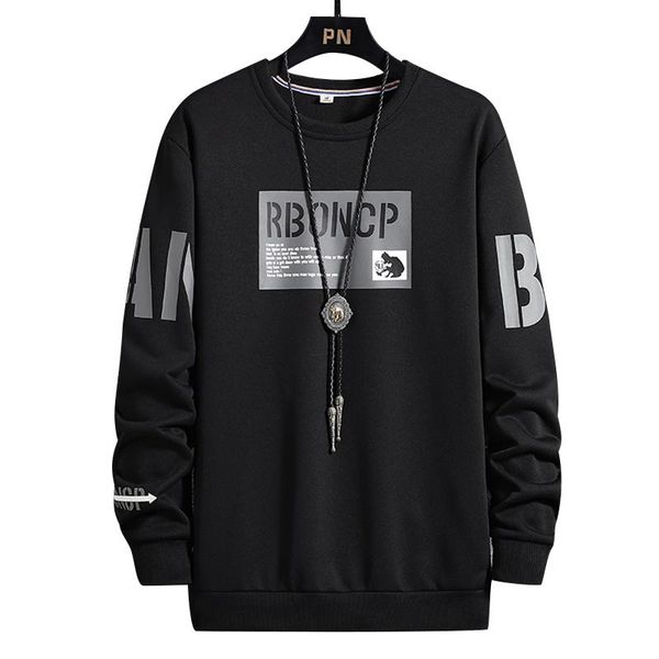 men's hoodies & sweatshirts autumn hoodie t-shirt loose fashion round collar sweatshirt printed long sleeve coat youth m-5xl, Black
men's hoodies & sweatshirts autumn hoodie t-shirt loose fashion round collar sweatshirt printed long sleeve coat youth m-5xl, Black