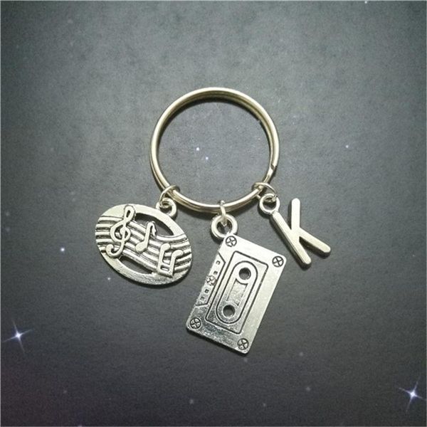 keychains cassette tape keychain diy keyring gift men women music notes fashion with initial for lover, Silver
keychains cassette tape keychain diy keyring gift men women music notes fashion with initial for lover, Silver
