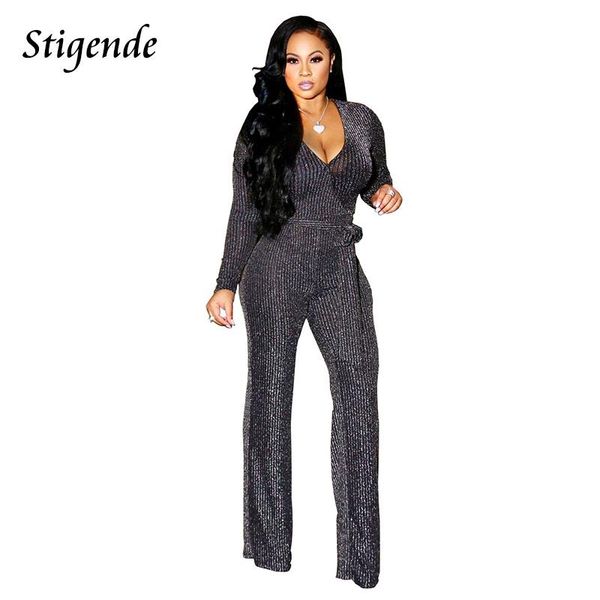 women's jumpsuits & rompers stigende long sleeve casual glitter jumpsuit women wide leg v neck with belt bodycon ribbed club party, Black;white
women's jumpsuits & rompers stigende long sleeve casual glitter jumpsuit women wide leg v neck with belt bodycon ribbed club party, Black;white