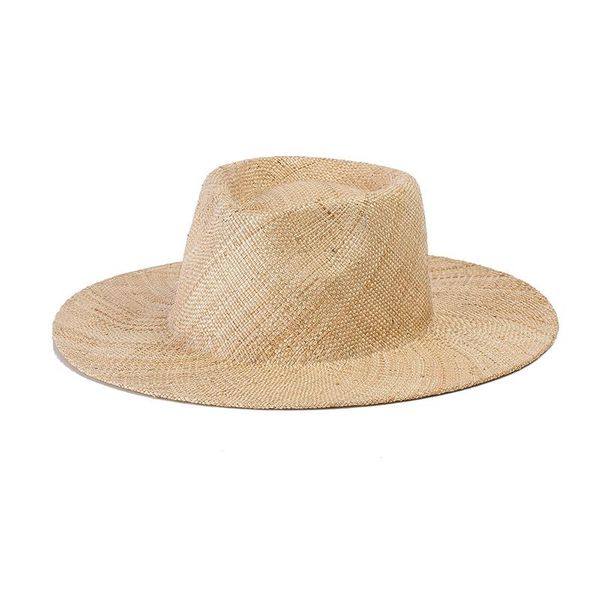 wide brim hats summer jazz raffia for women men sun hat grass concave handmade vintage beach panama cap cape, Blue;gray
wide brim hats summer jazz raffia for women men sun hat grass concave handmade vintage beach panama cap cape, Blue;gray