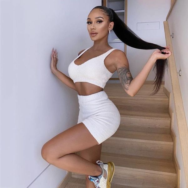 women's tracksuits 2081 autumn sets shorts and crop sleeves vest high waist short pants solid color shaggy casual female knitted suits, Gray
women's tracksuits 2081 autumn sets shorts and crop sleeves vest high waist short pants solid color shaggy casual female knitted suits, Gray