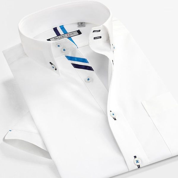 smartfive 100% cotton white shirt men new 2016 summer short sleeve shirt slim fit casual business shirts men1, White;black
smartfive 100% cotton white shirt men new 2016 summer short sleeve shirt slim fit casual business shirts men1, White;black