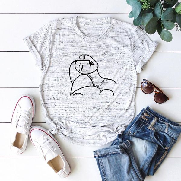 women's t-shirt women t-shirts 100% cotton graphic tees plus size short sleeve female abstract portrait printed shirt tee casual cloth, White
women's t-shirt women t-shirts 100% cotton graphic tees plus size short sleeve female abstract portrait printed shirt tee casual cloth, White
