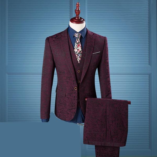 men's suits & blazers fashion printed three-piece man business casual banquet suit groom groomsman talicoat presenter stage blazer jack, White;black
men's suits & blazers fashion printed three-piece man business casual banquet suit groom groomsman talicoat presenter stage blazer jack, White;black