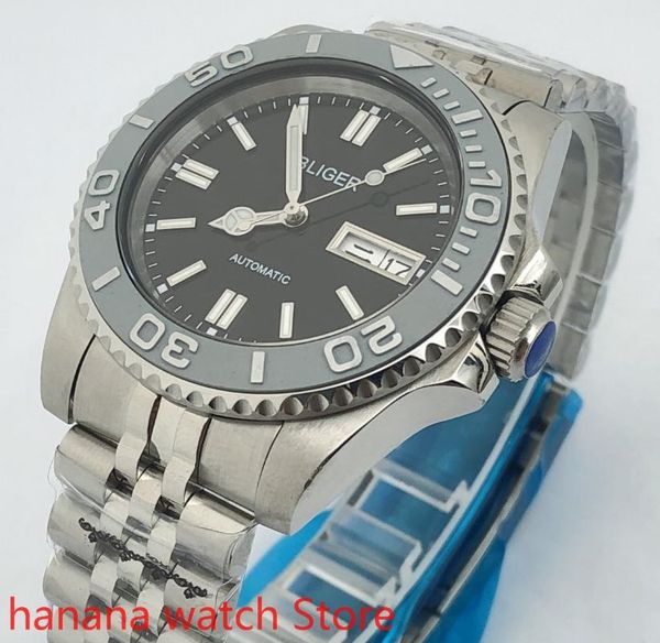 wristwatches watch men's high-quality luxury sports and leisure waterproof mechanical clock dark black dial gray bezel, Slivery;brown
wristwatches watch men's high-quality luxury sports and leisure waterproof mechanical clock dark black dial gray bezel, Slivery;brown