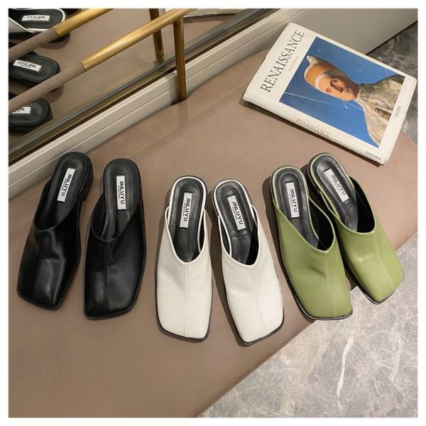 slippers fashion square toe low heels mule shoes women slip on slides outdoor casual flip flops spring summer footwear chaussure, Black
slippers fashion square toe low heels mule shoes women slip on slides outdoor casual flip flops spring summer footwear chaussure, Black