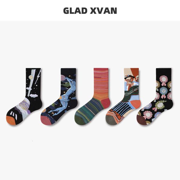 socks women's fashion medium tube socks street graffiti illustration personalized color matching artist spring and summer stockings, Black;white
socks women's fashion medium tube socks street graffiti illustration personalized color matching artist spring and summer stockings, Black;white