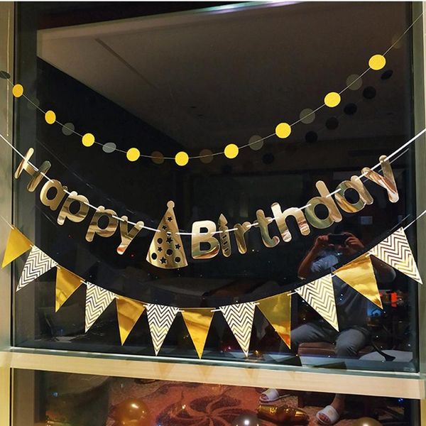party decoration happy birthday banner bunting paper wedding house rose gold triangle mirror baby shower boy or girl
party decoration happy birthday banner bunting paper wedding house rose gold triangle mirror baby shower boy or girl