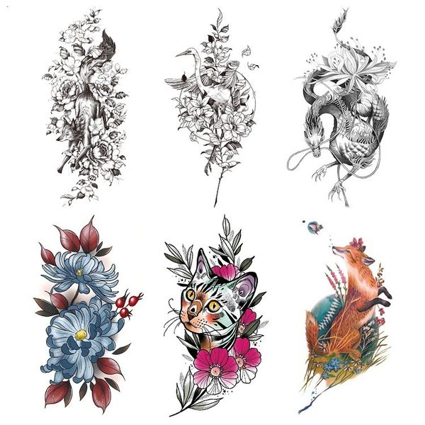 tattoo paste color cat plain flower arm half water transfer simulation 3d temporary sticker
tattoo paste color cat plain flower arm half water transfer simulation 3d temporary sticker