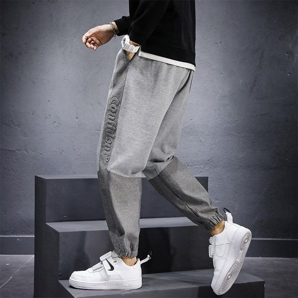 men's pants baggy threaded slacks with bunched feet fashion cotton loose mens sweatpants male sportwear jogger plus size casual, Black
men's pants baggy threaded slacks with bunched feet fashion cotton loose mens sweatpants male sportwear jogger plus size casual, Black