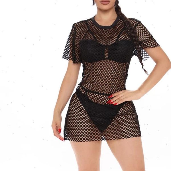 fishnet mesh club dresses summer short sleeve through mini dress women round collar ladies dress beach plus size s 5xl, Black;gray
fishnet mesh club dresses summer short sleeve through mini dress women round collar ladies dress beach plus size s 5xl, Black;gray