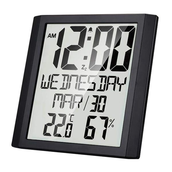 other clocks & accessories digital wall clock with temperature & humidity 8.6 inch large display time/date/week alarm for home office
other clocks & accessories digital wall clock with temperature & humidity 8.6 inch large display time/date/week alarm for home office