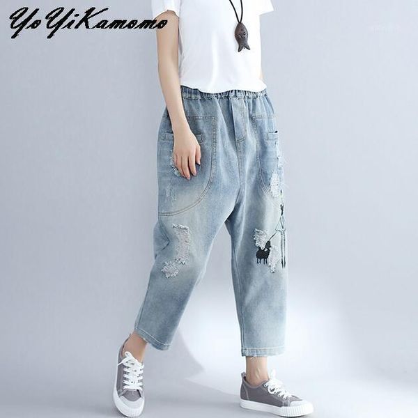 yoyikamomo cotton linen 2021 women trousers original embroidery vintage loose elastic waist jeans casual pants women's, Blue
yoyikamomo cotton linen 2021 women trousers original embroidery vintage loose elastic waist jeans casual pants women's, Blue