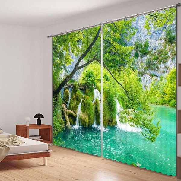 curtain & drapes wild small pond landscape scenery 3d curtains for window treatments modern beding room high-precision shade
curtain & drapes wild small pond landscape scenery 3d curtains for window treatments modern beding room high-precision shade