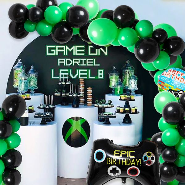 106pcs video game balloons garland arch kits birthday parties decor favor plies green black latex game foil st. patricks day
106pcs video game balloons garland arch kits birthday parties decor favor plies green black latex game foil st. patricks day