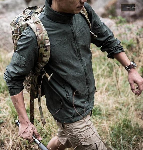 men's jackets outdoor tactical sunscreen clothes thin summer waterproof quick dry men hooded windbreaker army military jacket, Black;brown
men's jackets outdoor tactical sunscreen clothes thin summer waterproof quick dry men hooded windbreaker army military jacket, Black;brown