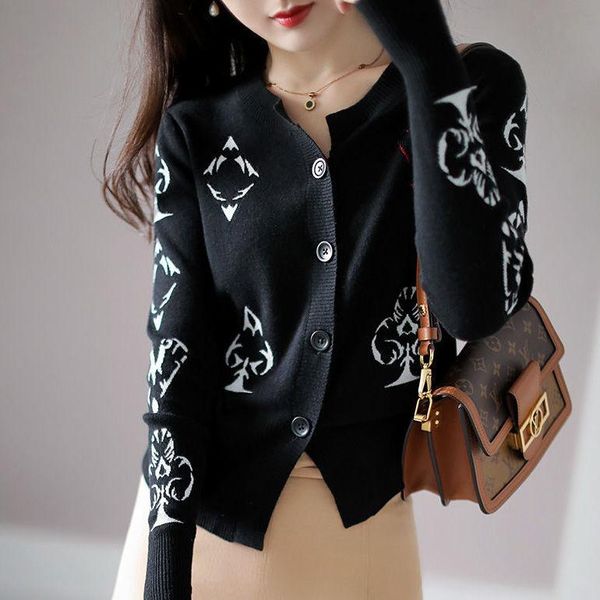 women long sleeve knit cardigan coat loose spring 2021 new paragraph in the spring and autumn outfit sweater western style jacke, White
women long sleeve knit cardigan coat loose spring 2021 new paragraph in the spring and autumn outfit sweater western style jacke, White