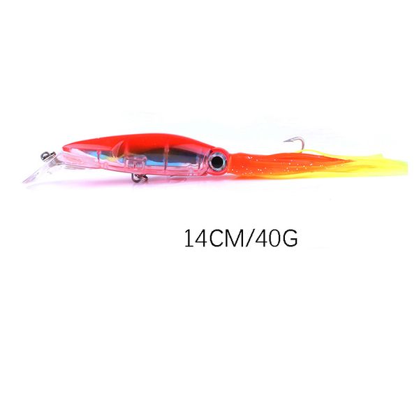 6pcs/lot 14cm/40g life-like fishing lure set artificial wobbler jig squid lure for tuna bass hard bait saltwater fishing lure24
6pcs/lot 14cm/40g life-like fishing lure set artificial wobbler jig squid lure for tuna bass hard bait saltwater fishing lure24