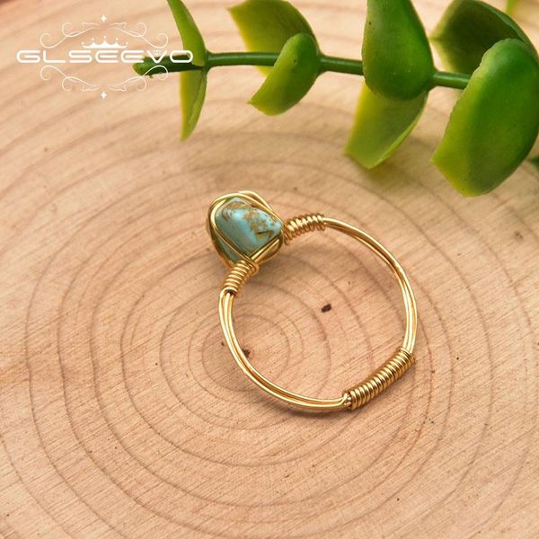 wedding rings glseevo handmade turquoise female fashion simple ring party boutique jewelry copper gold-plated 18k gr0284c, Slivery;golden
wedding rings glseevo handmade turquoise female fashion simple ring party boutique jewelry copper gold-plated 18k gr0284c, Slivery;golden