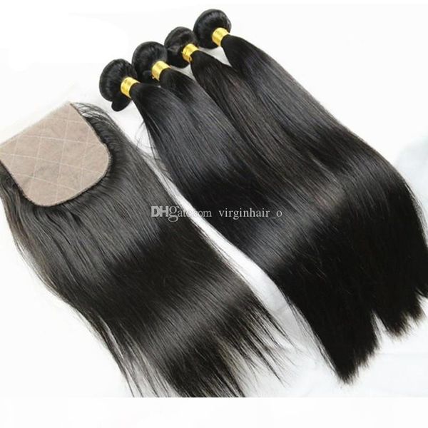 8a silk base closure with bundles 5pcs lot brazilian silky straight human hair weaves 4pcs with 1pc 4*4 silk lace closure, Black
8a silk base closure with bundles 5pcs lot brazilian silky straight human hair weaves 4pcs with 1pc 4*4 silk lace closure, Black